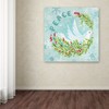 Trademark Fine Art Yachal Design 'Peace' Canvas Art, 14x14 ALI13375-C1414GG